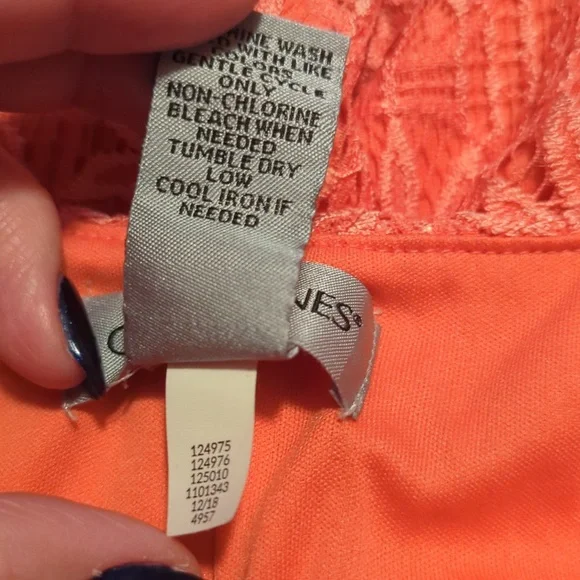 Crochet Peach Dress - Picture 10 of 12